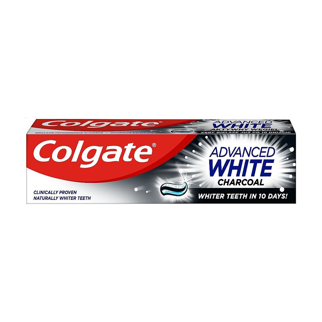 Зубна паста Colgate Advanced White Charcoal, 75 мл